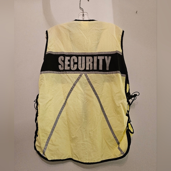 Vintage 1980's Pace Setter Retro Style Reflective Security Vest | Size Large - Picture 1 of 6